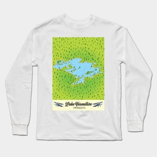 Lake Vermilion Minnesota map Long Sleeve T-Shirt